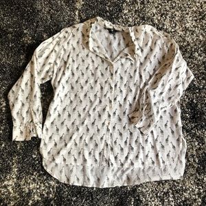 H&M Giraffe Button Down